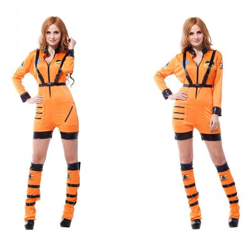 ORANGE Super Funny NASA Spacesuit & Jumpsuit for Women (Halloween)