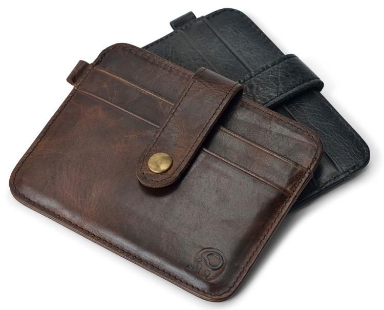 Slim Leather Men Cardholder & Wallet Pilot Eyes Store 