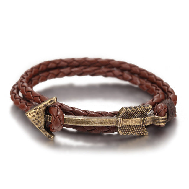 Vintage Bronze Arrow Designed Bracelets