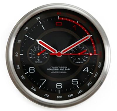 Speed Lovers Designed Wall Clock with Thermometer & Hygrometer Aviation Shop Default Title 