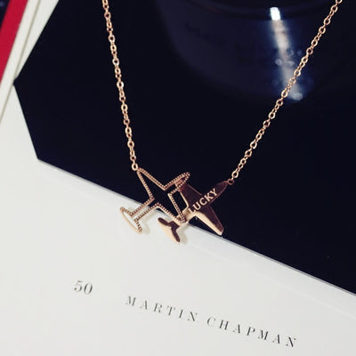 Airplane Shape Necklace