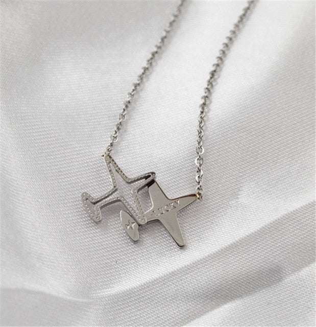 Airplane Shape Necklace - view 5