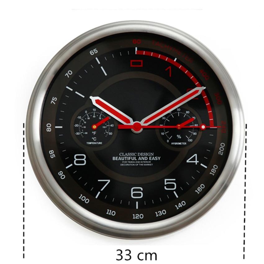 Speed Lovers Designed Wall Clock with Thermometer & Hygrometer Aviation Shop 
