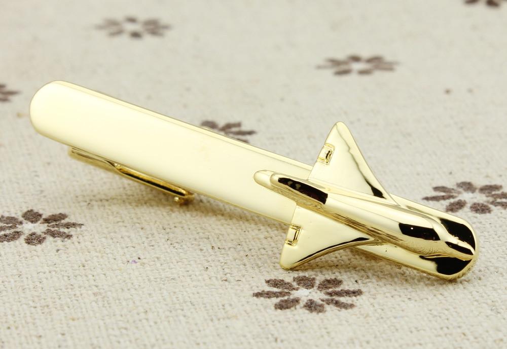 52mm Business Style Airplane Shape Tie Clips Pilot Eyes Store 