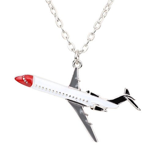 Colourful Airplane Shape Designed Necklaces