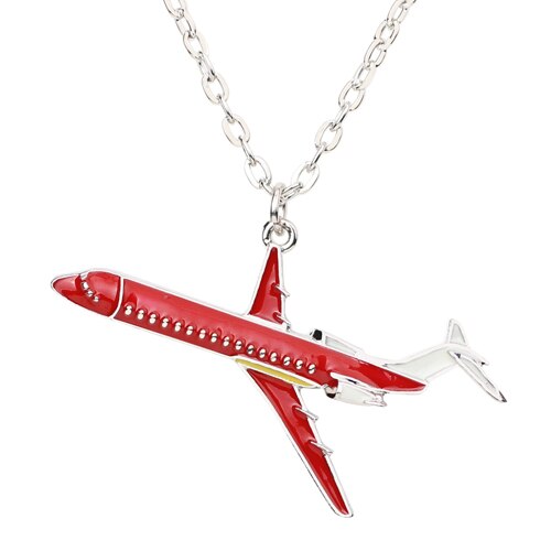 Colourful Airplane Shape Designed Necklaces