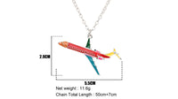 Thumbnail for Colourful Airplane Shape Designed Necklaces