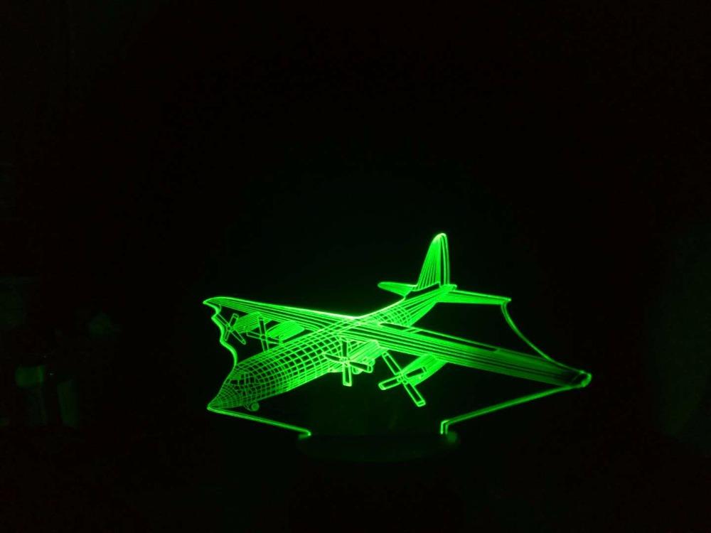 Lockheed Hercules C-130 Designed 3D Lamp Pilot Eyes Store 