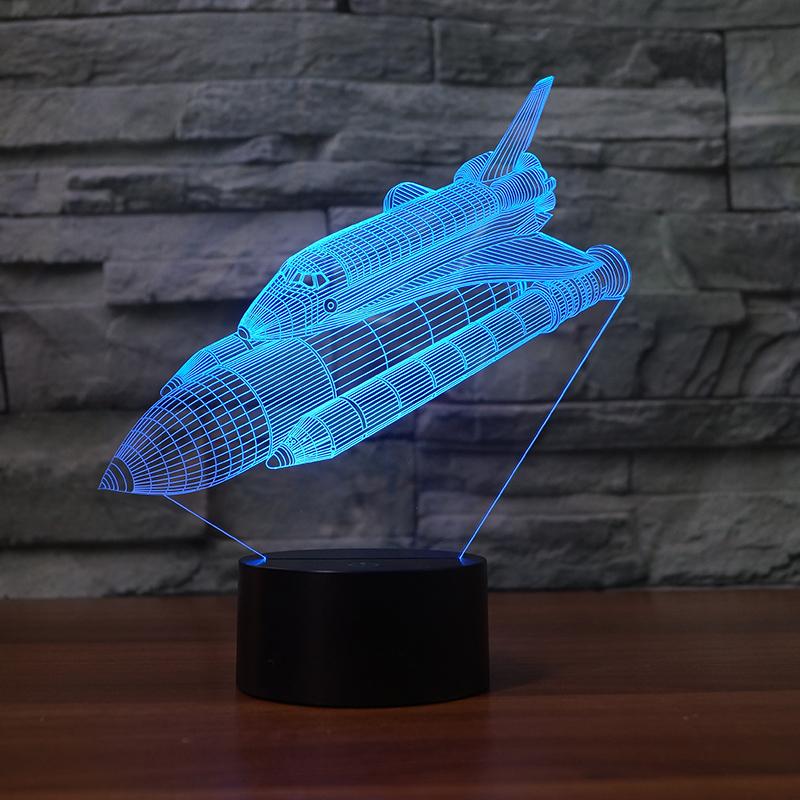 Space Shuttle Designed 3D Lamp Pilot Eyes Store 