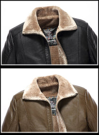 Thumbnail for PU & Faux Leather Winter Style Pilot Bomber Jackets Pilot Eyes Store 