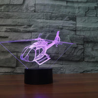Thumbnail for Small Helicopter Designed 3D Lamp Pilot Eyes Store 