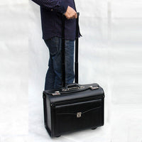 Thumbnail for Leather Style Carry-On Luggage for Pilots
