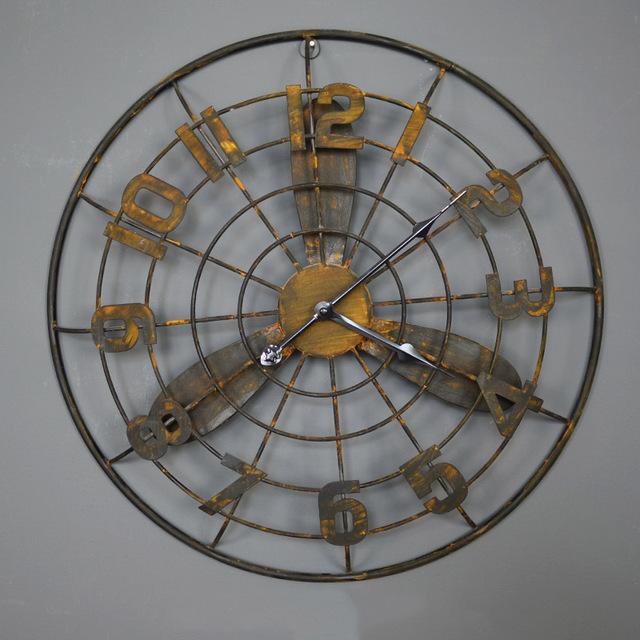 Aircraft Propeller Designed Vintage Wall Clock Pilot Eyes Store Black 