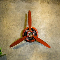 Thumbnail for Creative 3 Propeller Designed Wall Clocks Pilot Eyes Store Black 