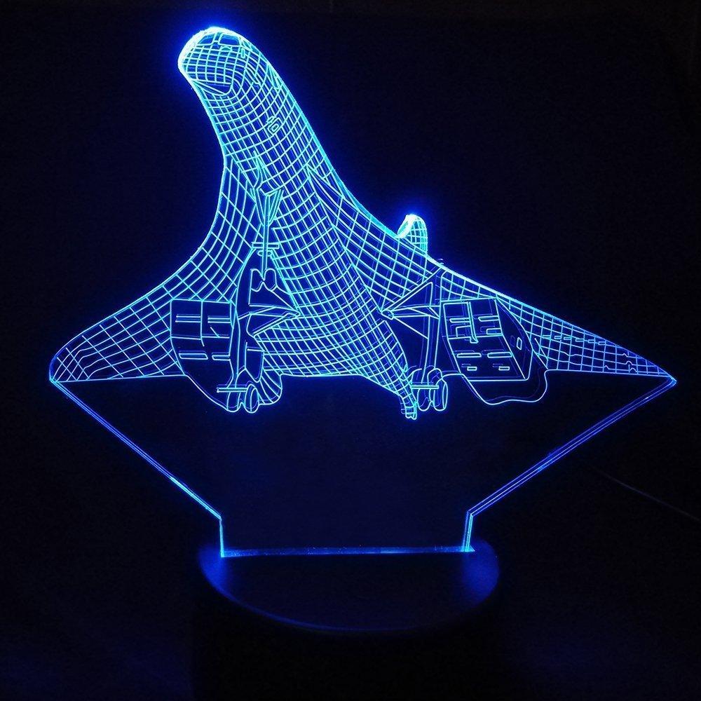 Departing Mighty Concorde Designed 3D Lamp Aviation Shop 