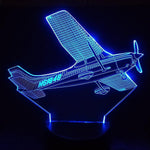 Rolling Amazing Cessna 172 Skyhawk Designed 3D Lamp Aviation Shop 