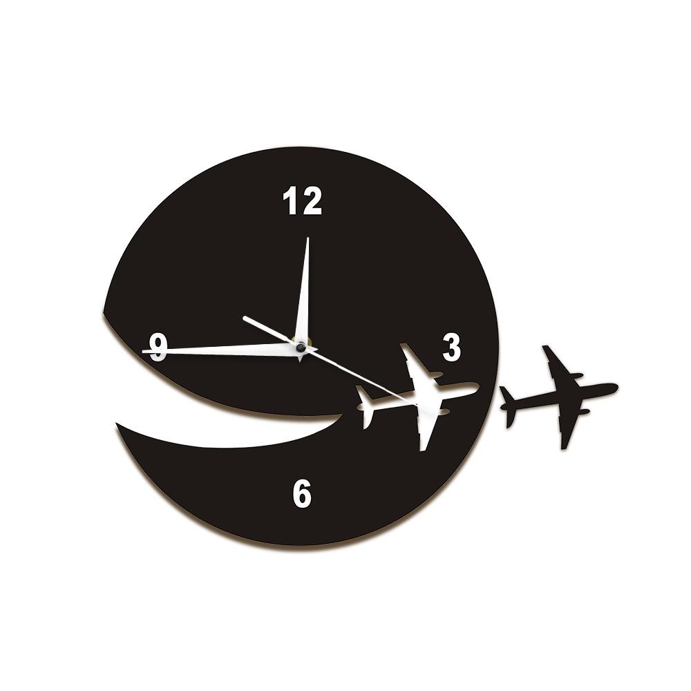 Flying Airplane Designed Wall Clock Aviation Shop 