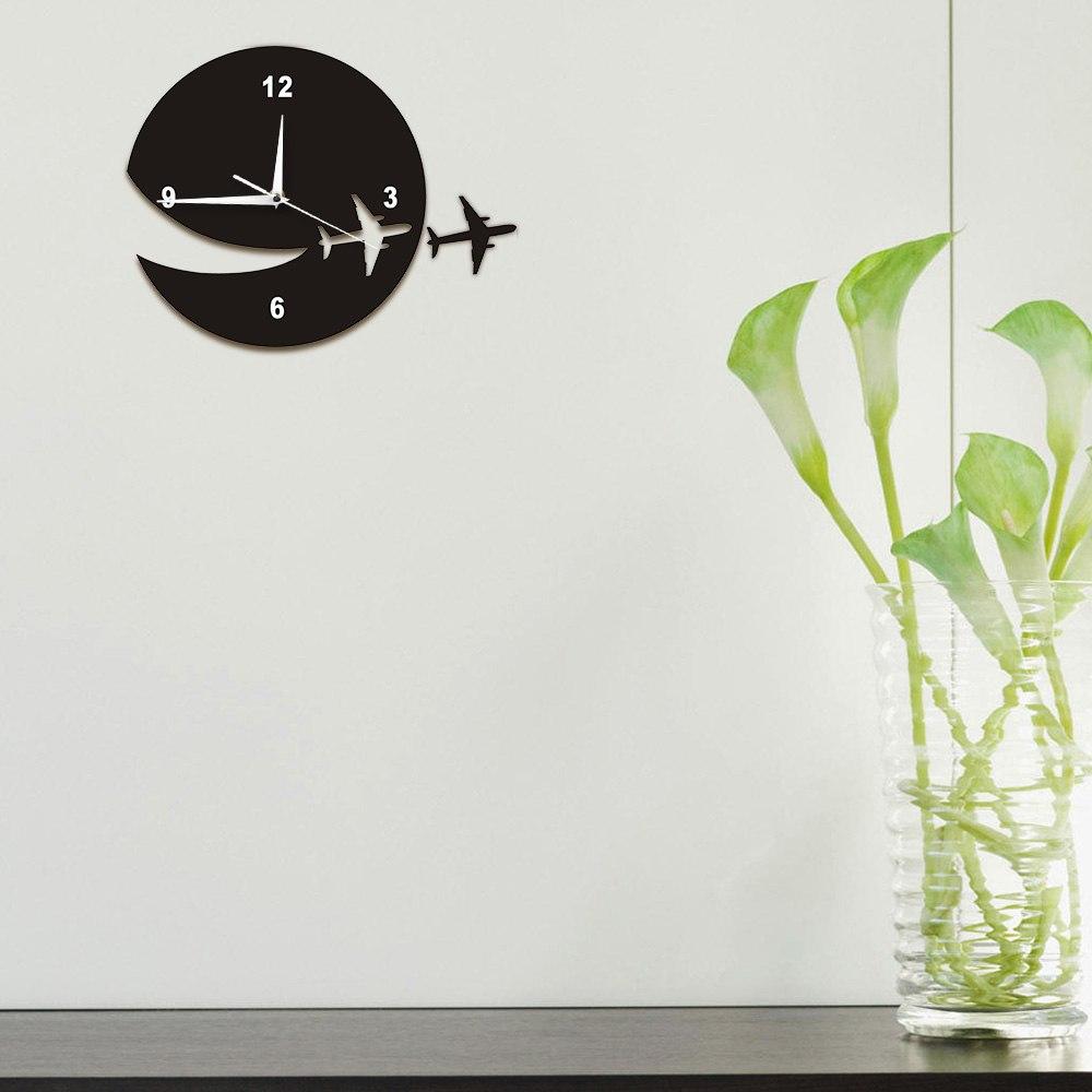 Flying Airplane Designed Wall Clock Aviation Shop 