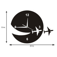 Thumbnail for Flying Airplane Designed Wall Clock Aviation Shop 