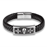 Thumbnail for Skull Retro Style Genuine Leather Bracelets