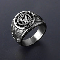 Thumbnail for Stainless Steel USA US Air Force Military Rings