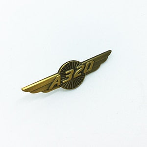 Airbus A320 Designed Vintage Badges