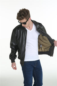 Thumbnail for Super Quality Leather Bomber Bomber Jacket - view 8