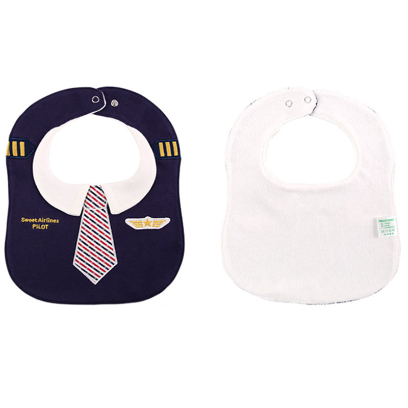 Cotton & Waterproof Pilot Uniform Designed Saliva & Feeding Towel