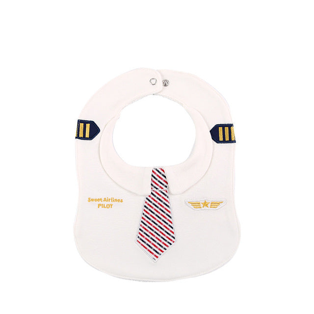 Cotton & Waterproof Pilot Uniform Designed Saliva & Feeding Towel