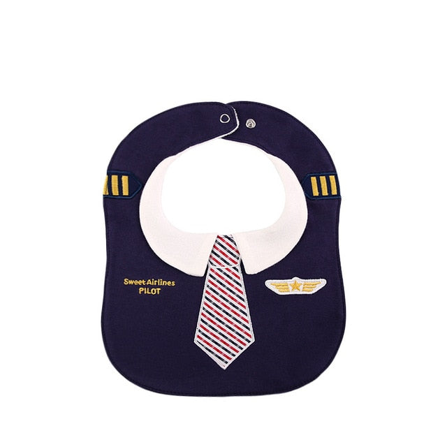 Cotton & Waterproof Pilot Uniform Designed Saliva & Feeding Towel