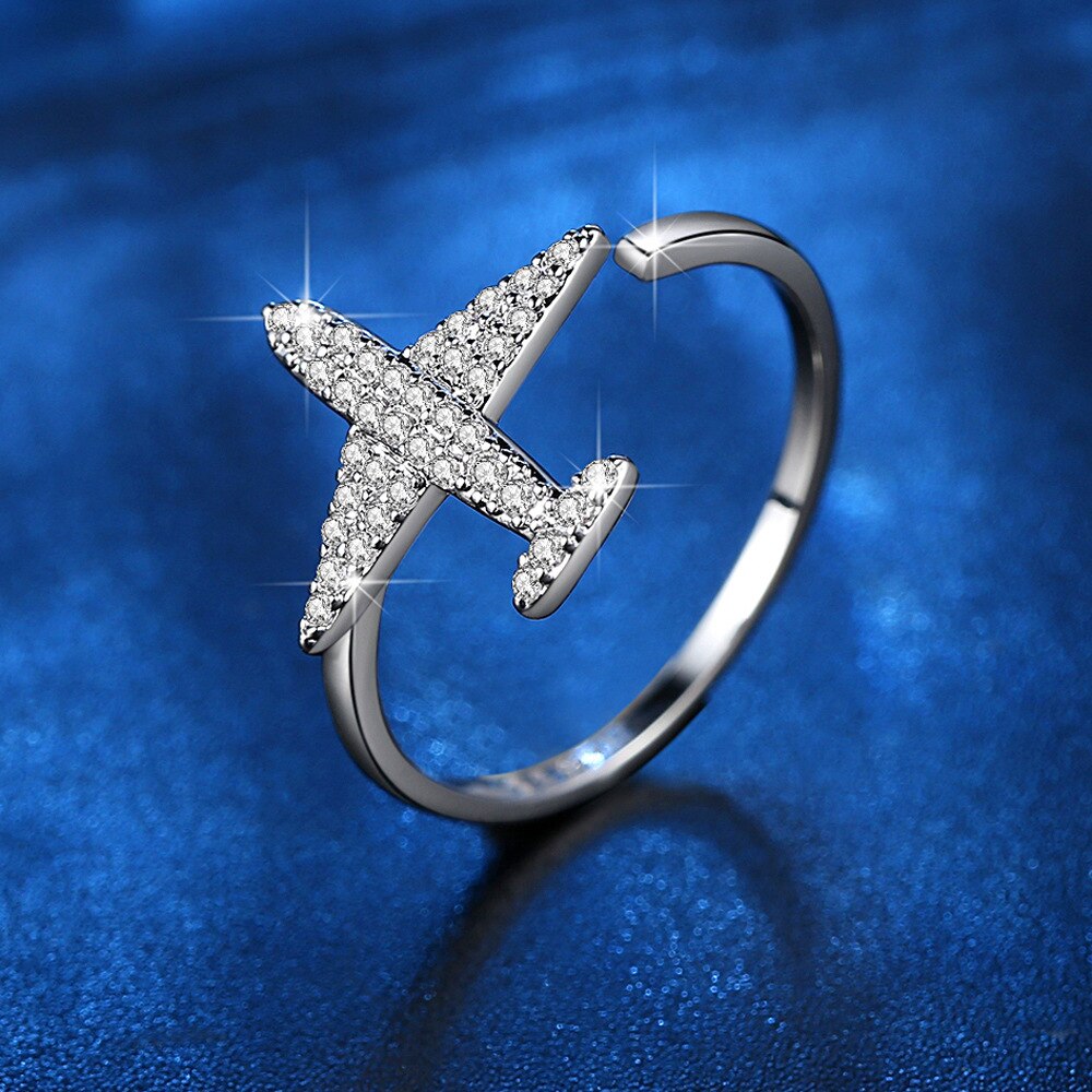 Super Quality Shinny Airplane Shape Ring (Adjustable)