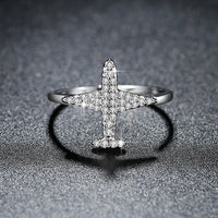 Thumbnail for Super Quality Shinny Airplane Shape Ring (Adjustable)