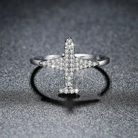 Thumbnail for Super Quality Shinny Airplane Shape Ring (Adjustable)