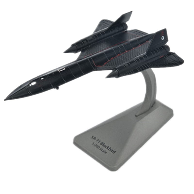 1/200 Scale (16CM) SR-71A Lockheed Blackbird Surveillance Fighter Airplane Model