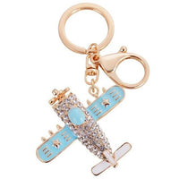 Thumbnail for Vintage and Cute Crystal Designed Airplane Shape Key Chains Aviation Shop 2 