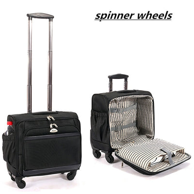 Oxford Cabin Carry-On Bag for Pilots and Flight Crew, Spinner Wheels