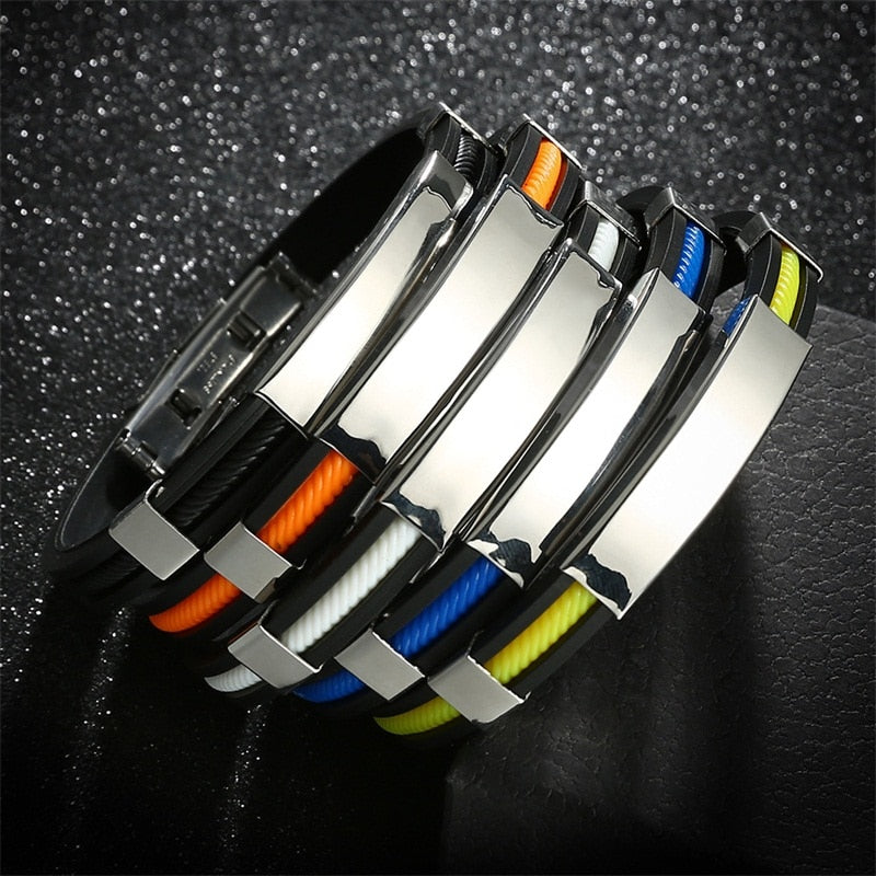5 Colours Stainless Steel CUSTOMIZABLE Bracelets
