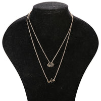 Thumbnail for Airplane Shape & Cloud Designed Necklace