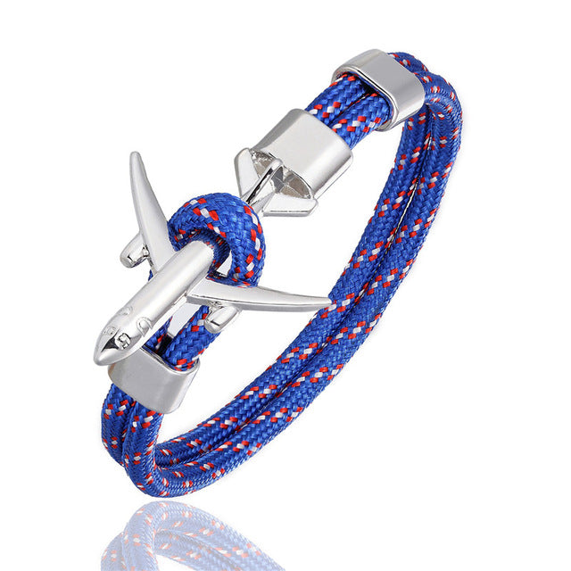 Super Quality Stylish Airplane Shape Bracelets (Mixed Colours)