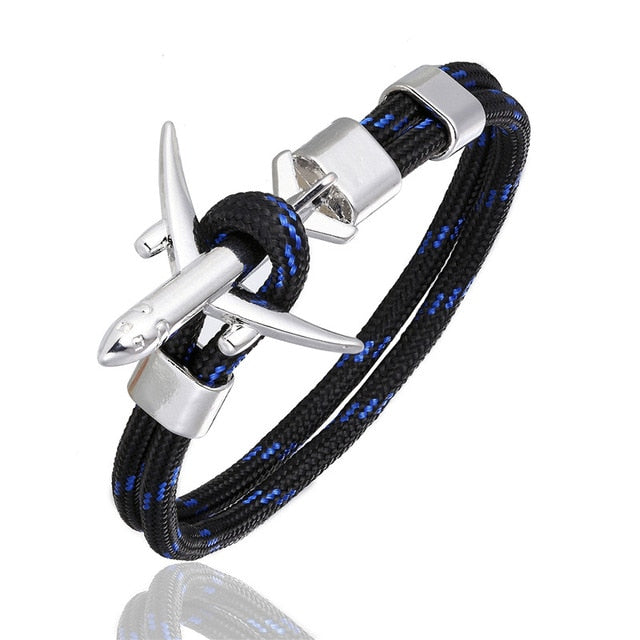 Super Quality Stylish Airplane Shape Bracelets (Mixed Colours)