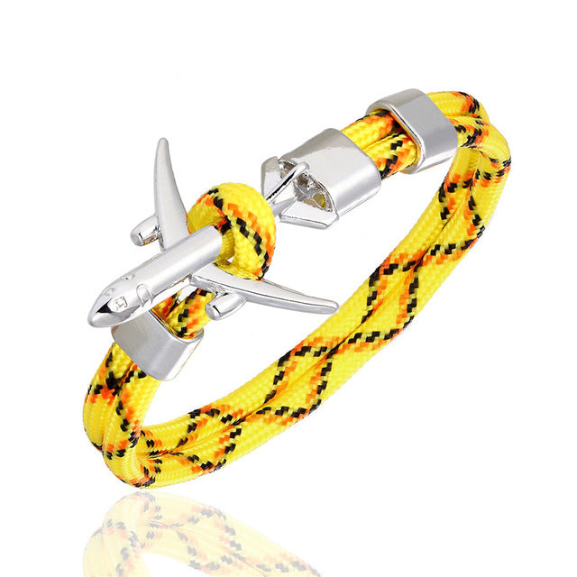 Super Quality Stylish Airplane Shape Bracelets (Mixed Colours)