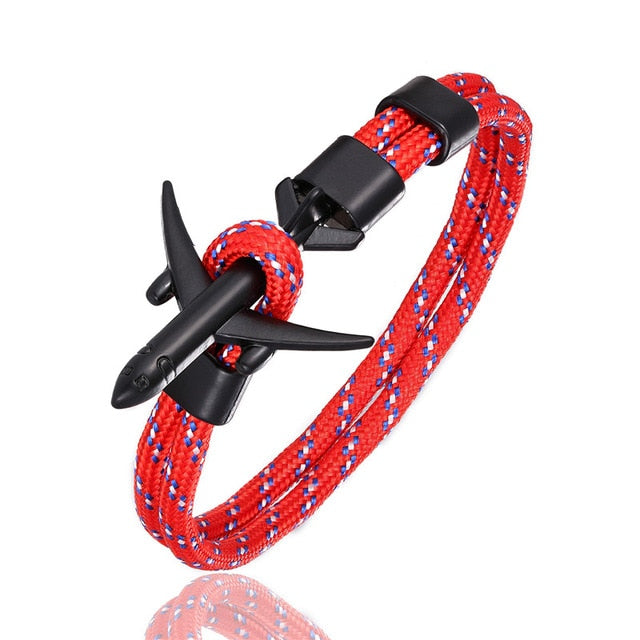 Super Quality Stylish Airplane Shape Bracelets (Mixed Colours)