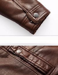 Thumbnail for PU Leather Pilot Bomber Jackets