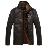 Thumbnail for PU Leather Pilot Bomber Jackets