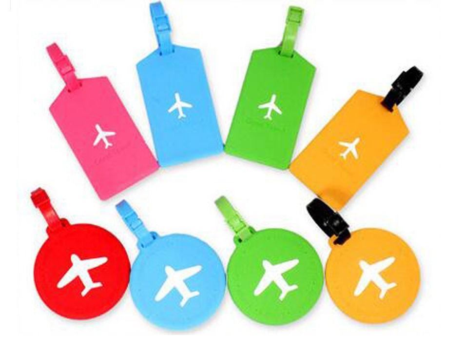 Rectangle & Round Airplane Designed Luggage Tags