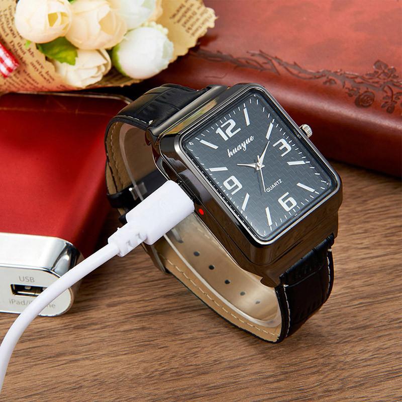 Rectangle Shaped Watches with Lighter Feature