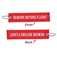 Thumbnail for Red Remove Before Flight Designed Key Chains