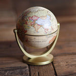 Retro Designed Globe Shaped World Map