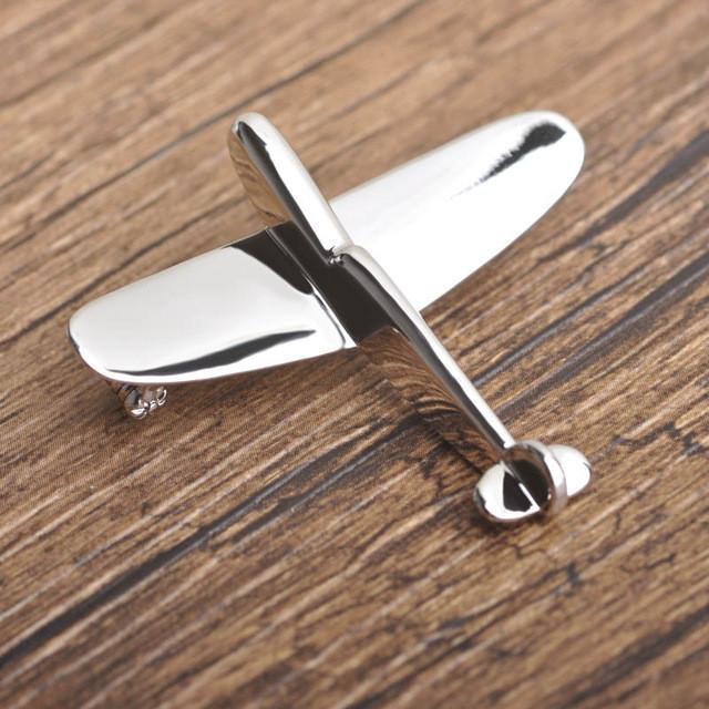 Simple Designed Airplane Shape Brooches