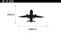 Thumbnail for Climbing Passanger Jet Designed Wall Sticker Pilot Eyes Store 